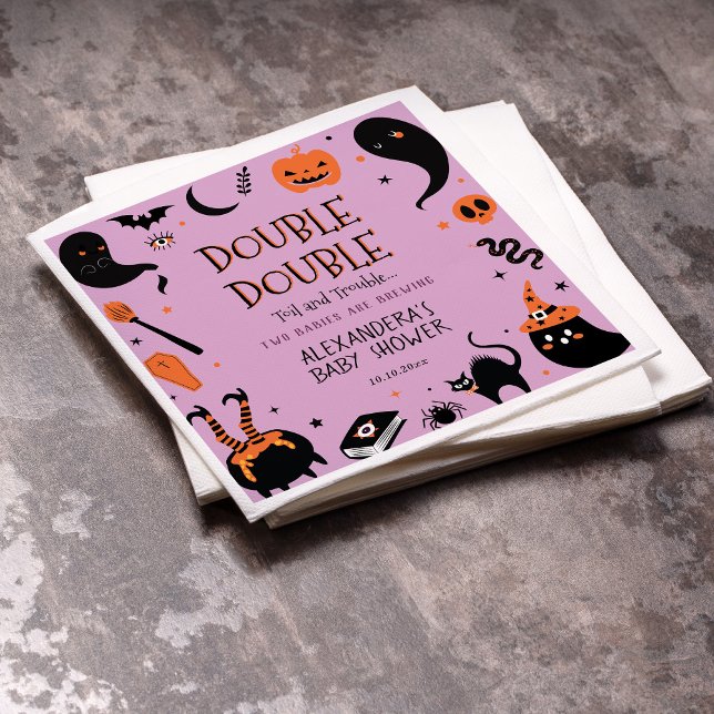 Twins Halloween Baby Dusche Serviette (Von Creator hochgeladen)