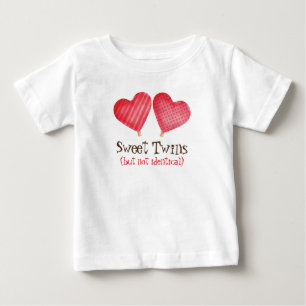 Twins Herz Bonbons Baby T-shirt