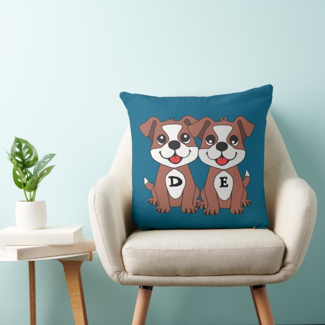 Twins Hund Kissen (Stuhl )