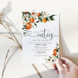 Twins Kleine Süssen Babydusche Einladung