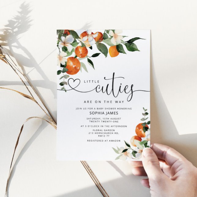 Twins Kleine Süssen Babydusche Einladung (Von Creator hochgeladen)