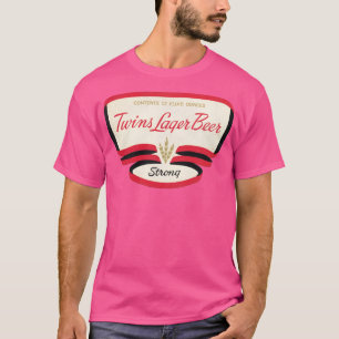 Twins Lager Beer Retro Defunktioniana T-Shirt