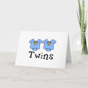 Twins Niedlich Bodysuit 2 Jungs Karte
