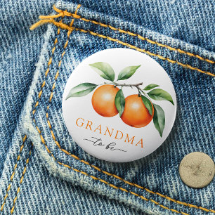 Twins Orange Baby Showgranma zum Knopf Button