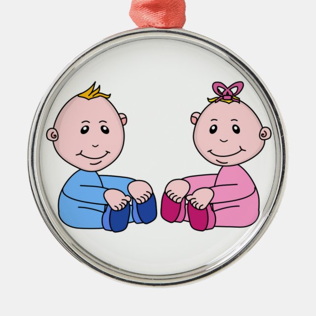 TWINS ORNAMENT AUS METALL (Vorne)