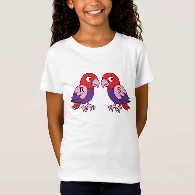 Twins Papagei T-Shirt (Vorderseite)