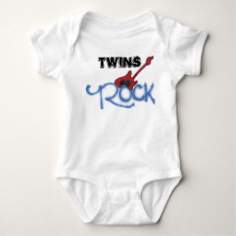 Twins Rock Baby Strampler