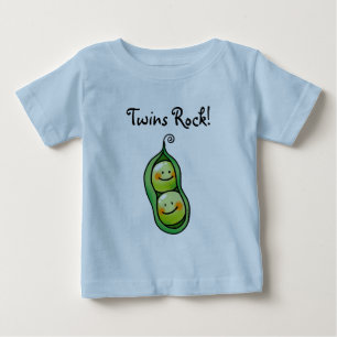 Twins Rock Baby T-shirt