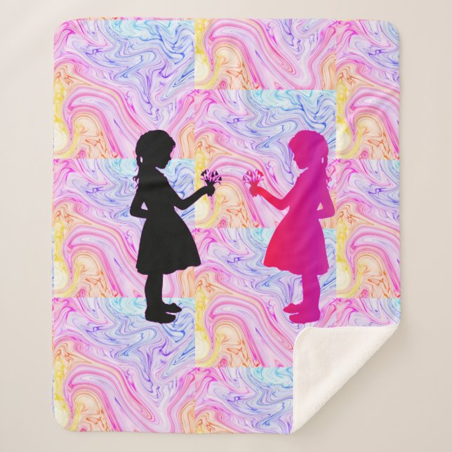 Twins Sherpa Blanket. Sherpadecke (Vorderseite)