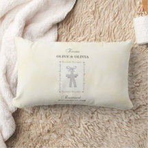 Twins Taufe auf gelben 2 Kreuzen Personalisiert