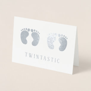 Twins Twintastic Funny Silver Folienkarte