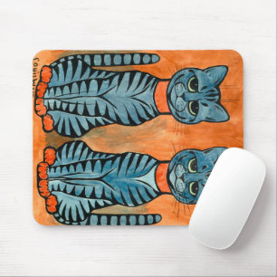 Twins von Louis Wain Mousepad