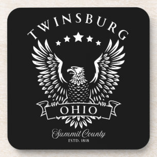 Twinsburg Summit County Ohio Vintage Adler Getränkeuntersetzer