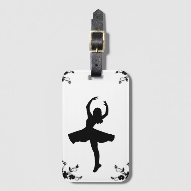 Twirl Dancer Gepäckanhänger (Vorderseite Vertikal)