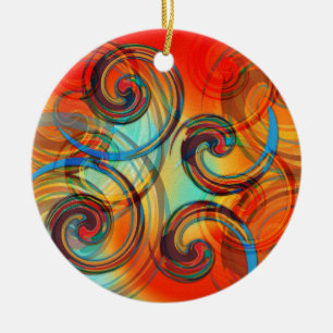Twirl Keramikornament