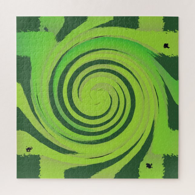 Twirl Me Green Pattern (Vertikal)