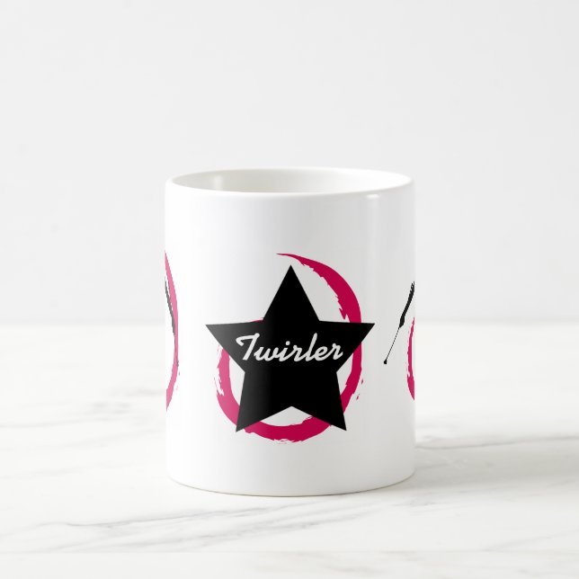 TWIRLER-STRUDEL PINK/BLACK KAFFEETASSE (Mittel)