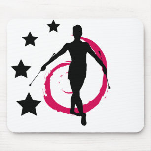 TWIRLER-STRUDEL PINK/BLACK MOUSEPAD