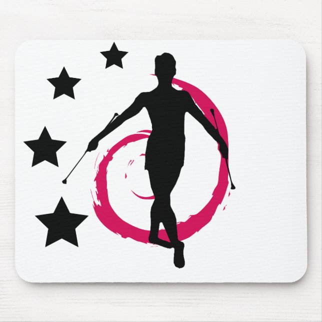 TWIRLER-STRUDEL PINK/BLACK MOUSEPAD (Vorne)