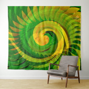 Twirling Bloom.... Wandteppich