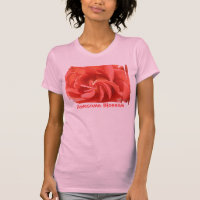 Twirly Rose Swirl en Peach T-shirt