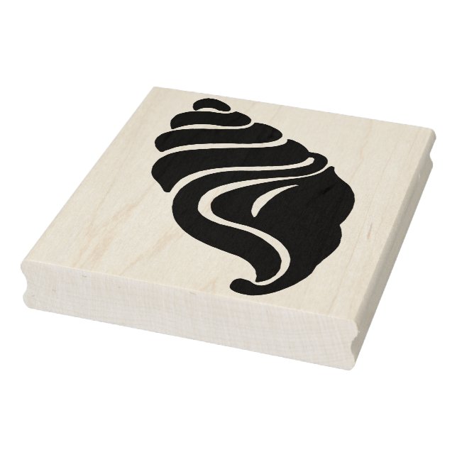Twirly Seashell Rubber Art Briefmarke Gummistempel (Stempel)