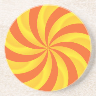 Twirly Sonnendurchbruch-Muster-Untersetzer Sandstein Untersetzer
