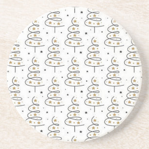 „Twirly Tree“ Weihnachts-Unterlage Getränkeuntersetzer