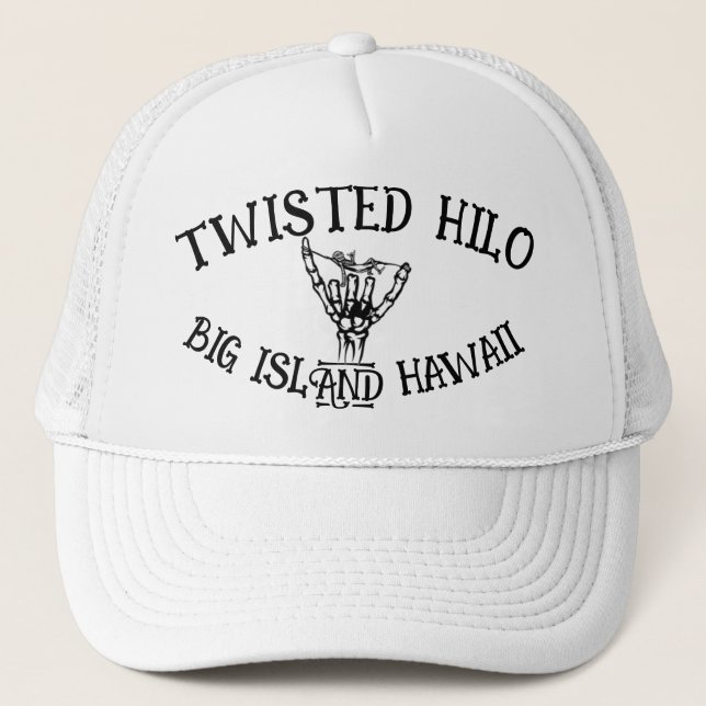 TWISSIERTE HILO BONES TRUCKER HAT TRUCKERKAPPE (Vorderseite)
