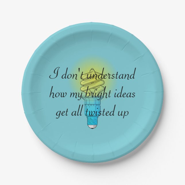 Twisted Bright Ideas Pappteller (Vorderseite)