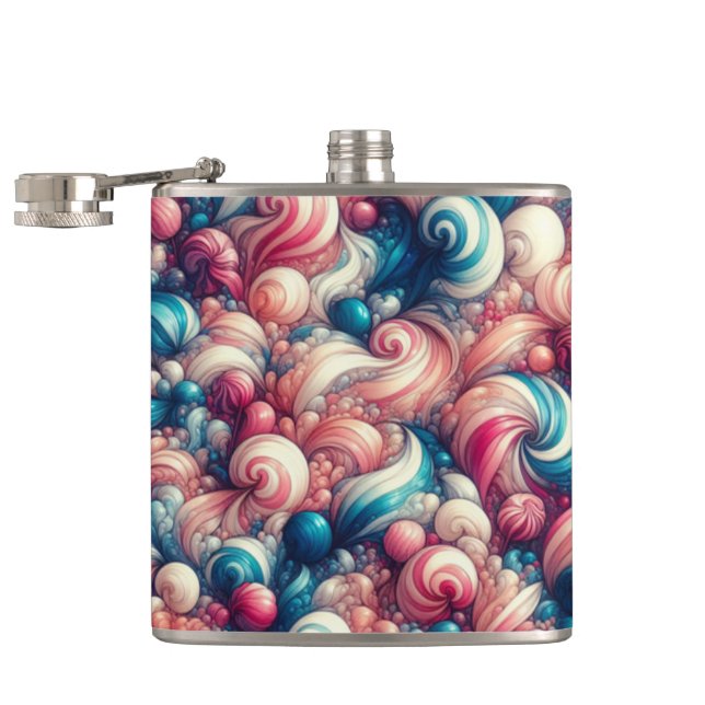 Twisted Cotton Candy Flachmann (Geöffnet)