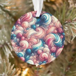 Twisted Cotton Candy Ornament
