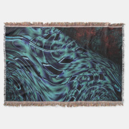 Twisted Effekt in trüben, blauen, dunklen und rote Decke