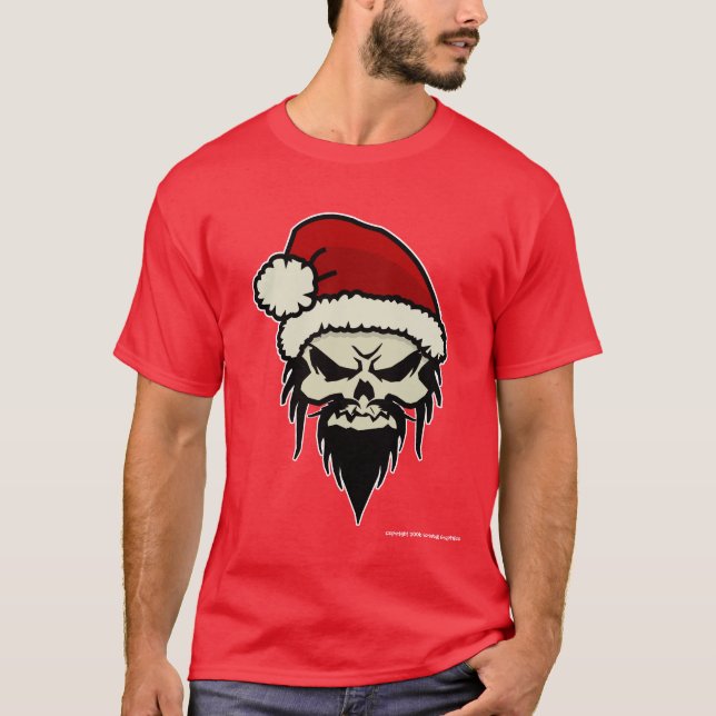 Twisted Santa Basic Dark (Rot) T-Shirt (Vorderseite)