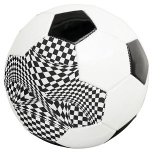 Twisted Schachbretts von Kenneth Yoncich Fußball