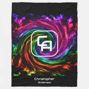 Twisted Smoke Multicolor-Fleece-Decke Fleecedecke
