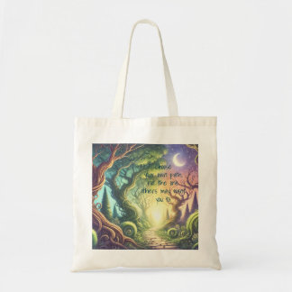 Twisted Tree & Quote Tragetasche