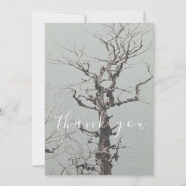 Twisted Weathered Tree Blue Lake Flat Vielen Dank Dankeskarte