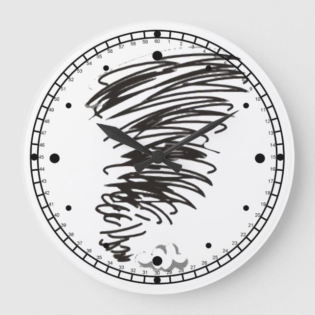 Twister Große Wanduhr (Vorderseite)