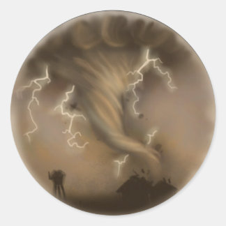 Twister Runder Aufkleber