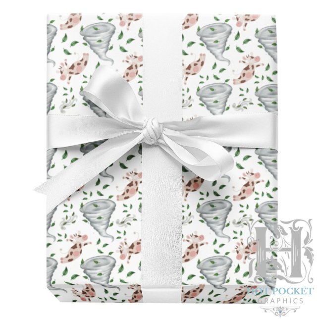 Twisters Tornado Gift Wrapping Paper - White Geschenkpapier (Von Creator hochgeladen)