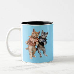 Twistin' Tabbies Zweifarbige Tasse