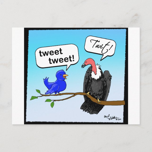 Twit Postkarte (Vorderseite)