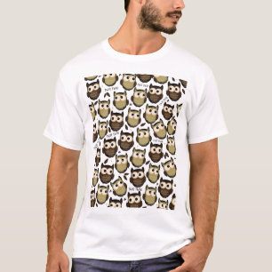 Twit twoo! Süßes Eulenmuster. T-Shirt