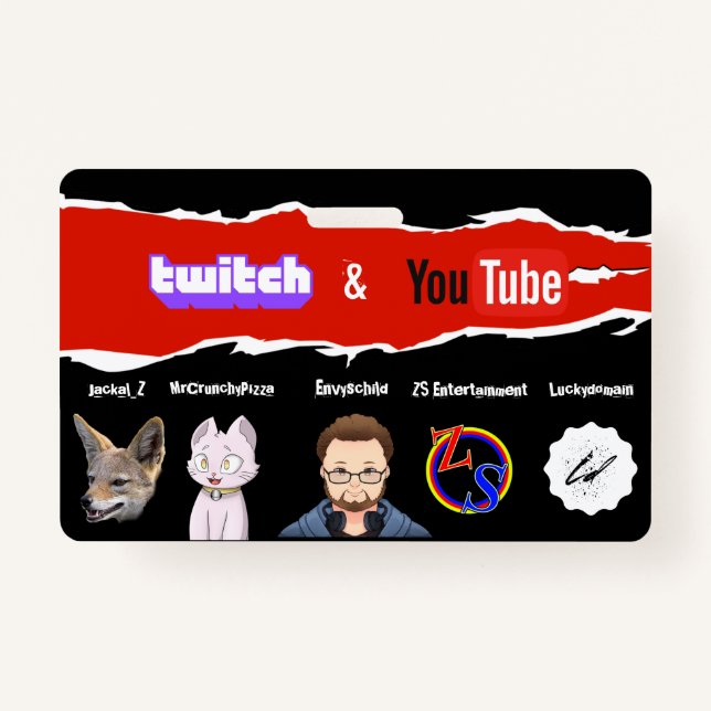 Twitch- und Youtube-Creator-Abzeichen(Jackal_Z)-Ab Ausweis (Vorderseite)