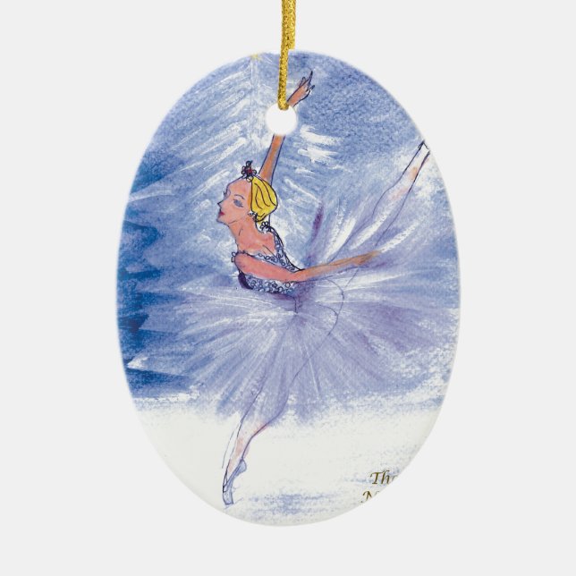 Twitt Schnee Königin-Nussknacker Ballett durch Keramik Ornament (Vorne)