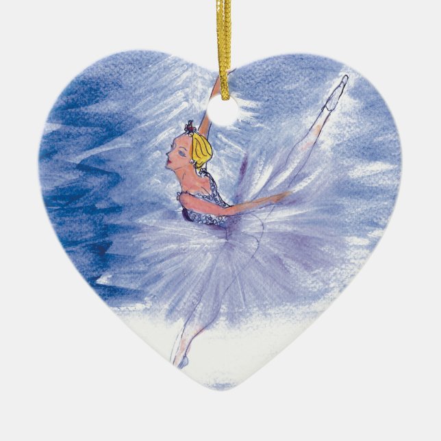 Twitt Schnee Königin-Nussknacker Ballett durch Keramik Ornament (Vorne)