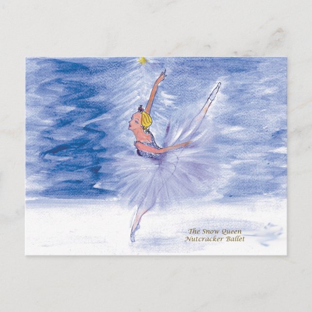 Twitt Snow Queen-Nutcracker Ballet von Marie L Postkarte (Vorderseite)