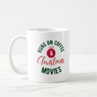 Twitter auf Kaffee und Weihnachtsfilme Typografie