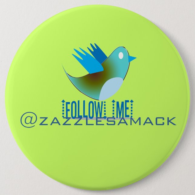 Twitter Bird folgen - Hintergrundfarbe auswählen Button (Vorderseite)